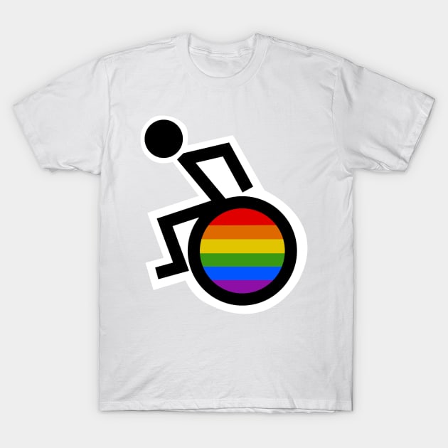 LGBT / Disability Pride T-Shirt by amandamccoyart